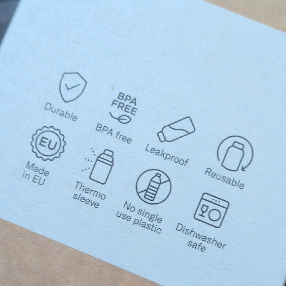 WATERDROP I NWT 20 oz Pink Floral FLAIR Edition Glass Water Bottle with Sleeve - Picture 7 of 16